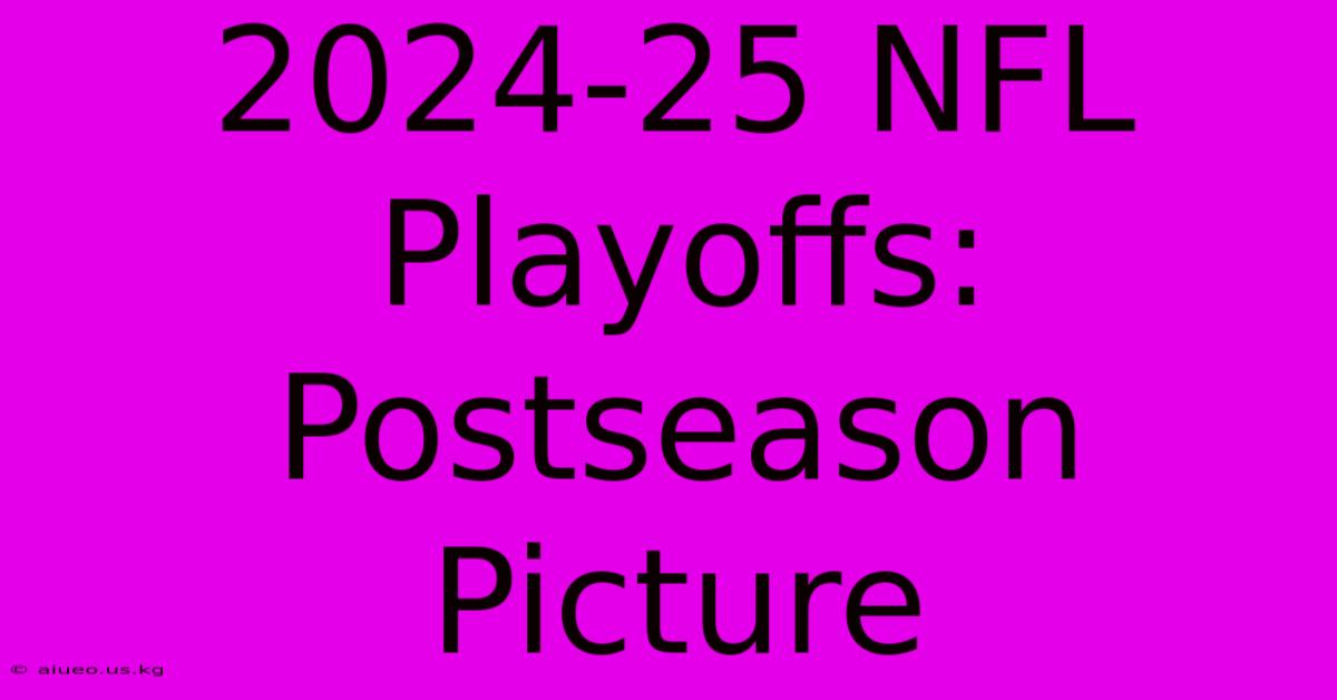 2024-25 NFL Playoffs: Postseason Picture