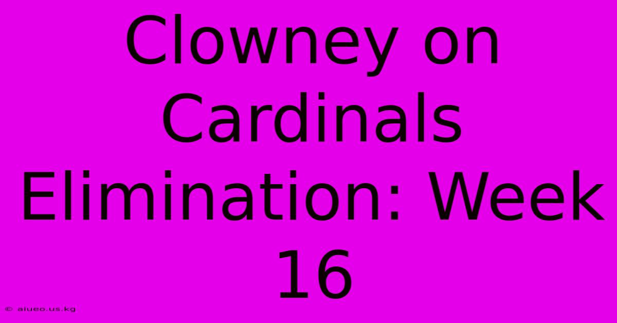 Clowney On Cardinals Elimination: Week 16