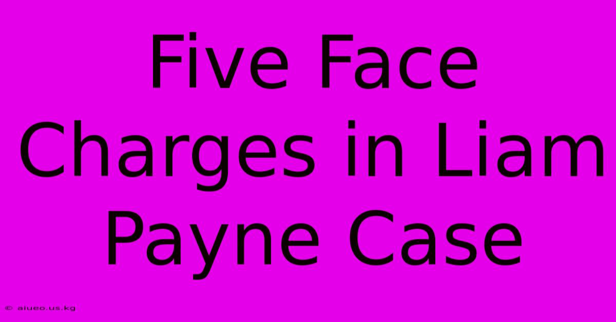 Five Face Charges In Liam Payne Case