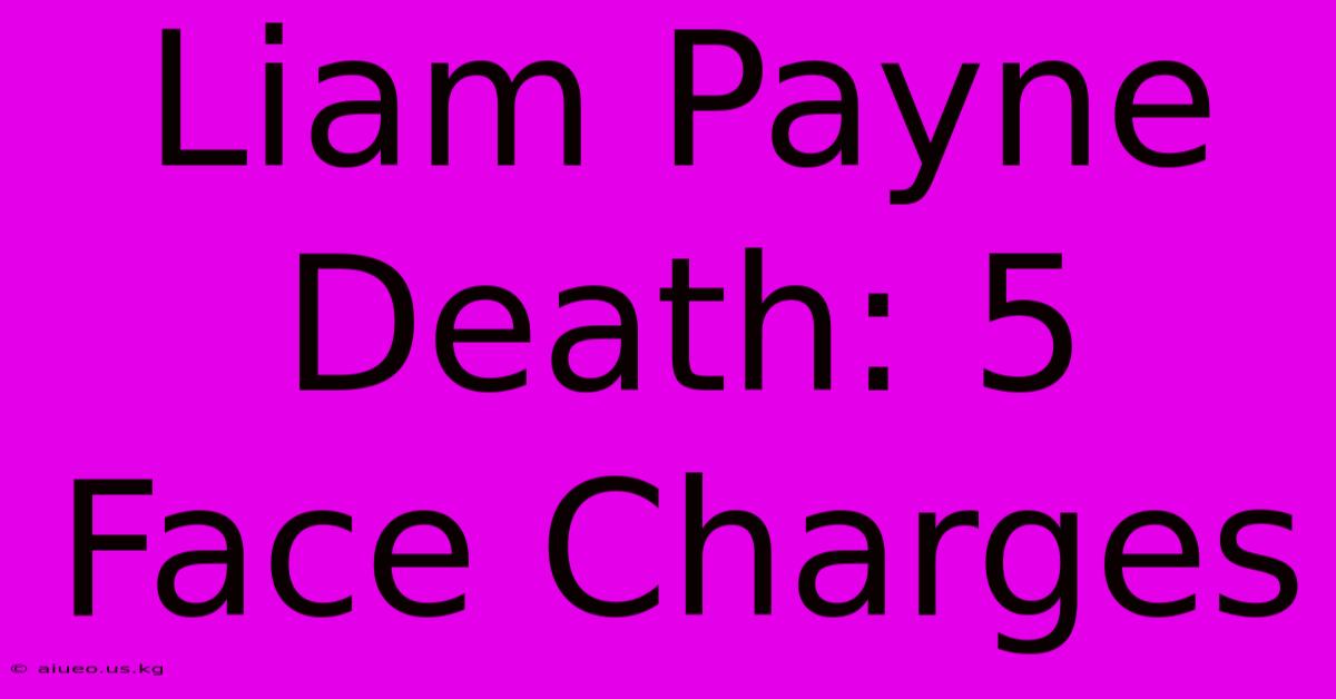 Liam Payne Death: 5 Face Charges