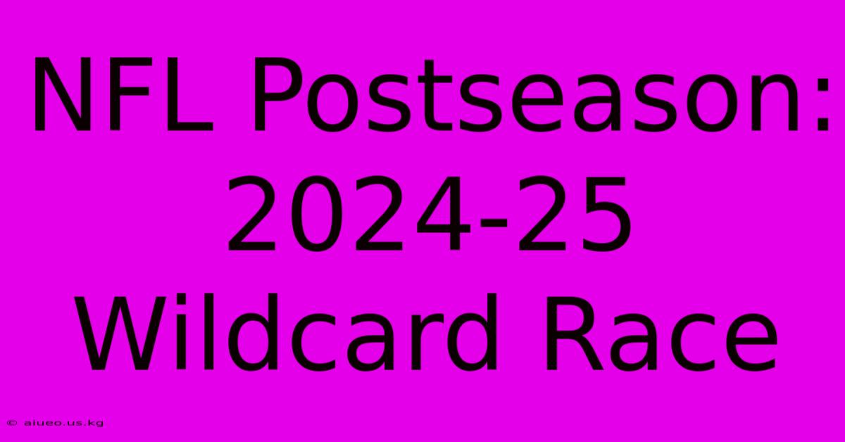 NFL Postseason: 2024-25 Wildcard Race