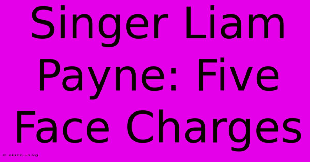 Singer Liam Payne: Five Face Charges